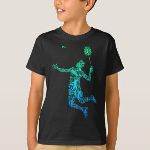 Badmintonspelare Badmintonbollar Pojkar Män Ungdom T Shirt