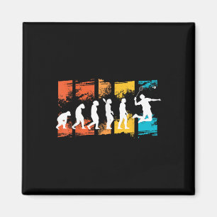 Badmintonspelare Evolution Shuttle Badmintonracket Magnet