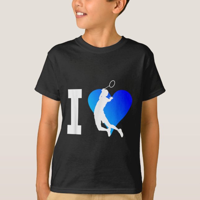 Badmintonspelare Herr Shuttle Squash Kvinnor  T Shirt (Framsida)