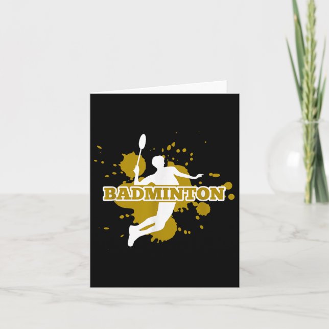 Badmintonspelare  kort (Framsida)