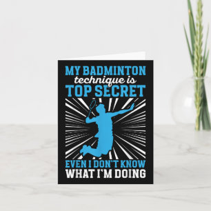 Badmintonspelare _ Min badminton-teknik Kort
