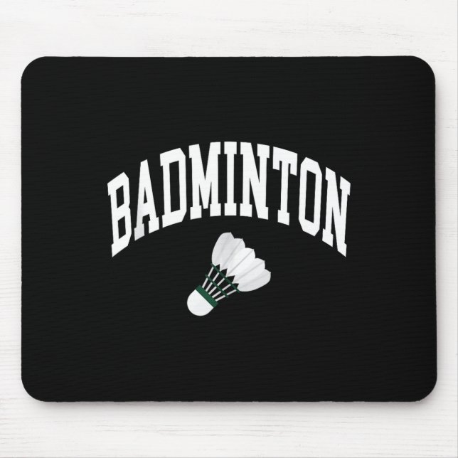 Badmintonspelare Shuttle Grafisk Linne  Musmatta (Framsidan)