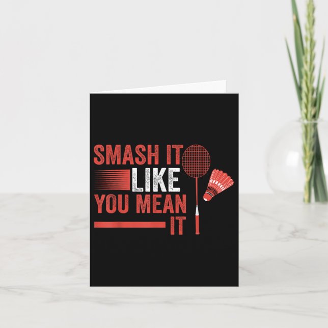 Badmintonspelare Shuttle Kort (Framsida)