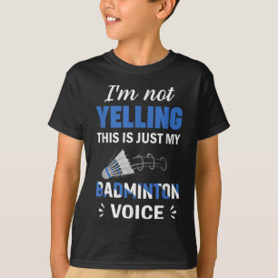 Badmintonspelare Shuttle Min Badminton Röst T Shirt