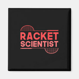 Badmintonspelare Shuttle Racket Forskare Badminton Magnet