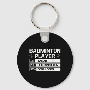 Badmintonspelare Talangbestämning Bra utseende S Nyckelring