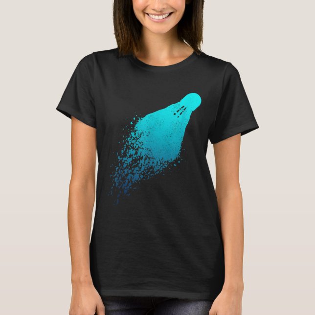 Badmintonspelare Vintage badminton  T Shirt (Framsida)
