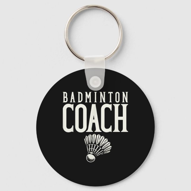 Badmintontränare Badmintonspelare Shuttle  Nyckelring (Framsida)