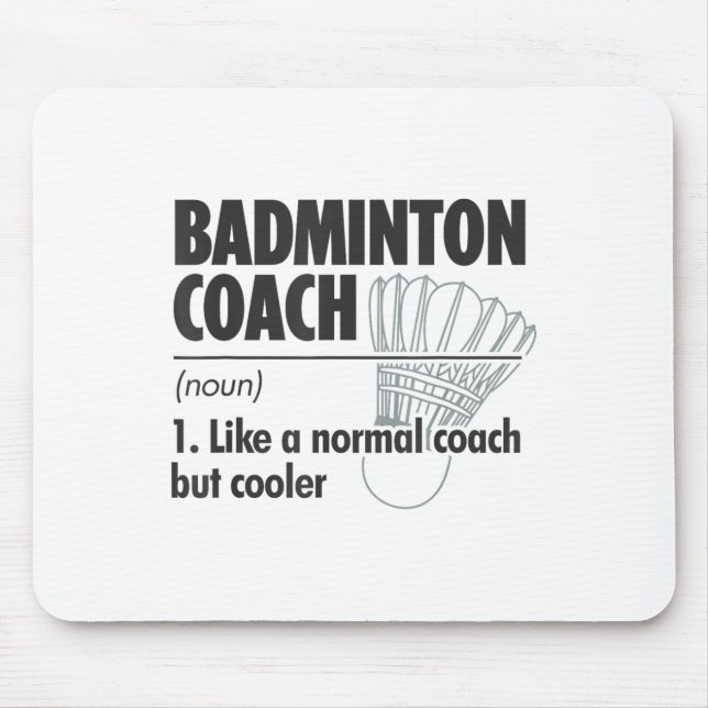 Badmintontränare Substantiv Definition Badminton S Musmatta (Framsidan)