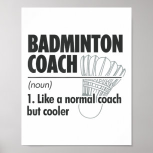 Badmintontränare Substantiv Definition Badminton S Poster