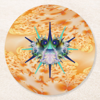 Badna Kryp Underlägg Papper Rund