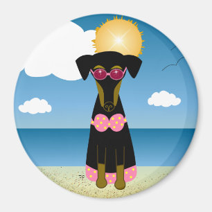 Badningskönhet Magnet