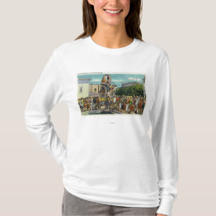 Badningskönhetar på steeplechasen parkerar tee shirt