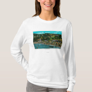 Badningstranden på Avalon, Catalina ö Tee Shirt