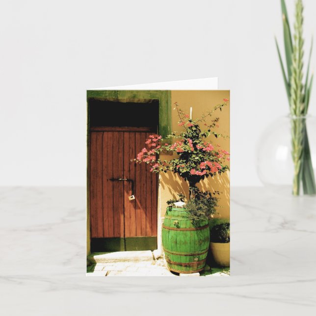 Badolato Bougainvillea tomma Notecard Kort (Framsida)