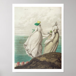 Badplats från "galleri av mode", 1797 (co poster