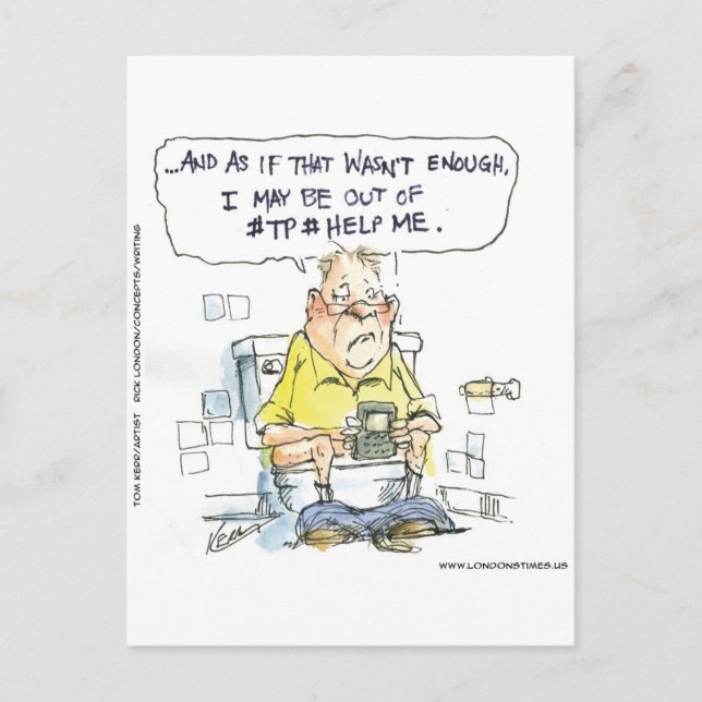 Badrum Inte för Sociala Nätverk Roliga T-shirts &  Vykort (Framsida)