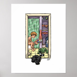 Badrumsläsare Poster