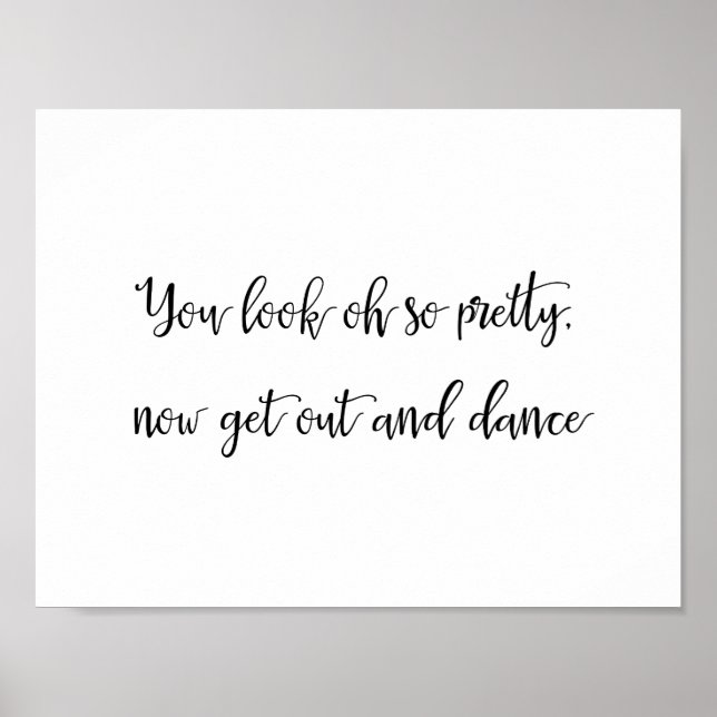 Badrumsskylt för bröllop | DAM Poster (Framsidan)