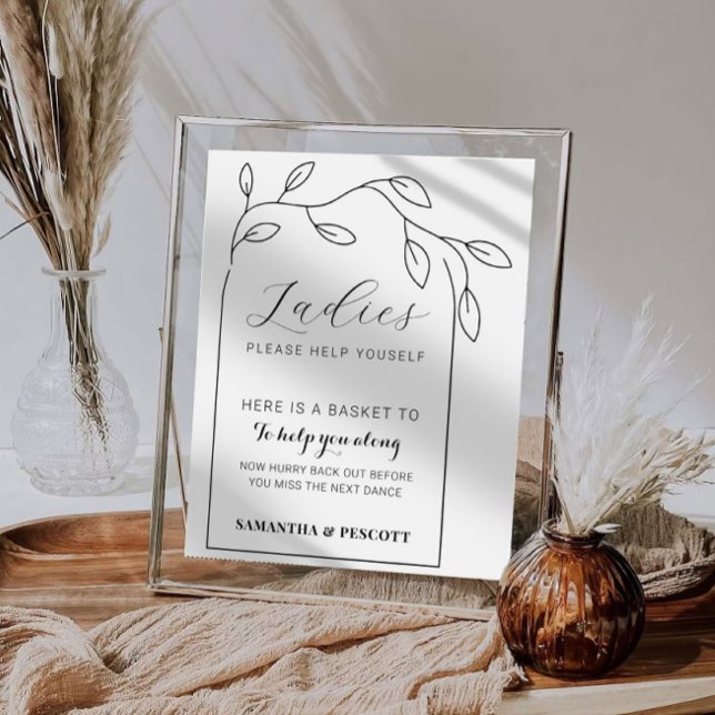 Badrumsskylt för Minimal Arch bröllop Poster (Skapare uppladdad)