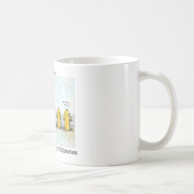 Badsalonger för bortskämda hundar - roliga present kaffemugg (Höger)