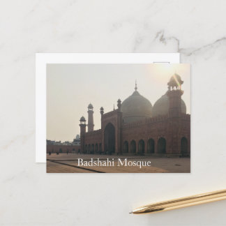 Badshahi Mosque Lahore Pakistan Postcard Vykort