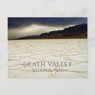 Badwater Basin Death Valley NP, Kalifornien.  Vykort