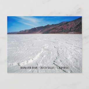 Badwater Basin, Dödsdalen, Kalifornien Vykort