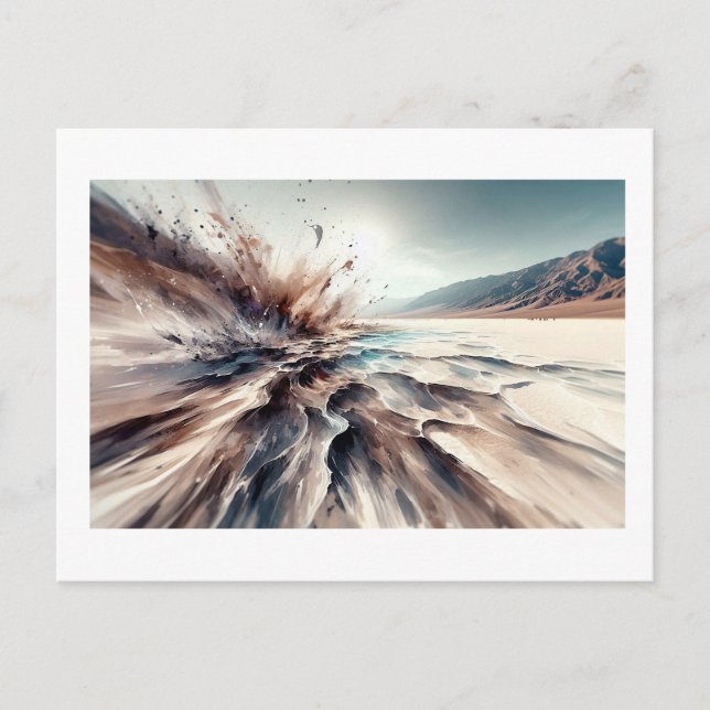 Badwater Basin i Death Valley,  Vykort (Framsida)