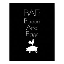 BAE 0 Poster av Bacon- och äggköket