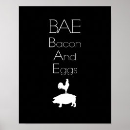 BAE 0 Poster av Bacon- och äggköket
