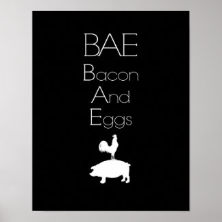 BAE 0 Poster av Bacon- och äggköket