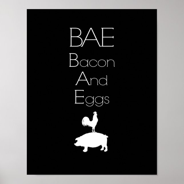 BAE 0 Poster av Bacon- och äggköket (Framsidan)