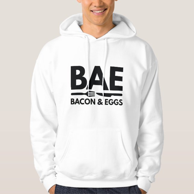 BAE Bacon och Ägg Hoodie (Framsida)