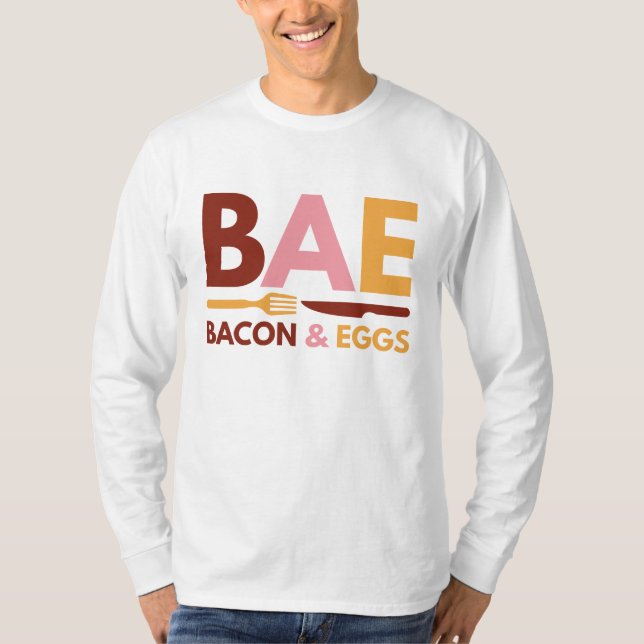 BAE Bacon och Ägg T Shirt (Framsida)