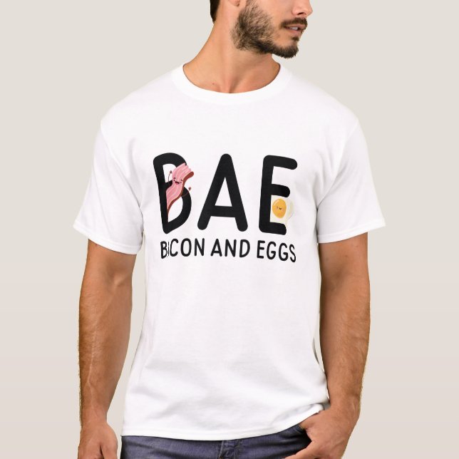 BAE Bacon och Ägg T Shirt (Framsida)