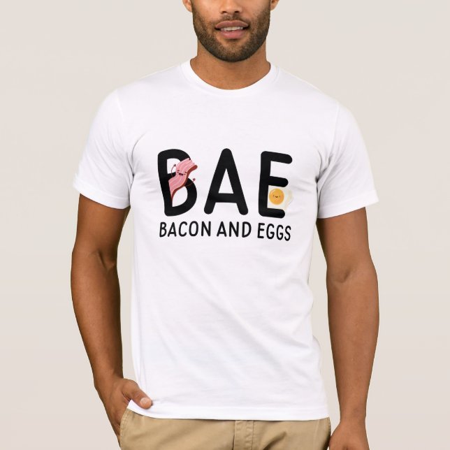 BAE Bacon och Ägg T Shirt (Framsida)