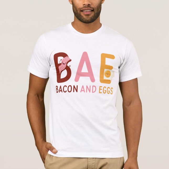 BAE Bacon Och Ägg T Shirt (Framsida)