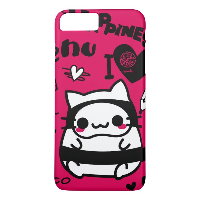 bae bae cats fucsia Case-Mate iPhone skal (Baksida)