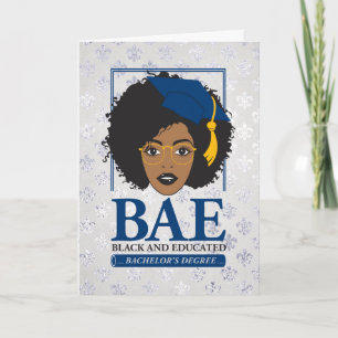BAE Black and Educated Bachelor's Studenten Kort