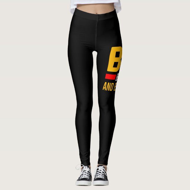BAE Black and Educated Black History Month Leggings (Framsida)