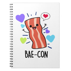 Bae-con Rolig Bacon-vits Anteckningsbok