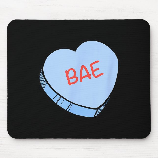 “bae” Conversation Hearts Valentine’s Day  Musmatta (Framsidan)
