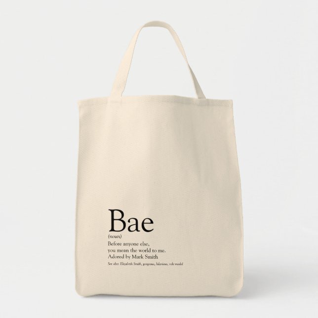 Bae Definition Flickvän Hustru Tygkasse (Framsidan)