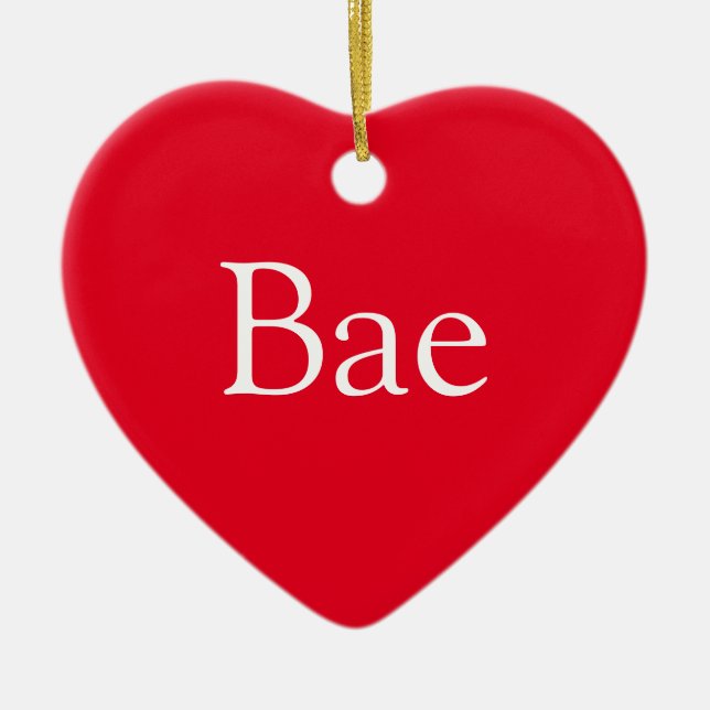 Bae Definition Flickvän Pojkvän Make Maka Julgransprydnad Keramik (Framsidan)