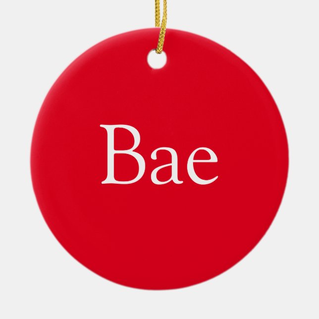 Bae Definition Hustru Make Pojkvän Flicka Julgransprydnad Keramik (Framsidan)