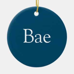 Bae Definition Make Man Kärlek Blå Julgransprydnad Keramik