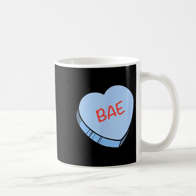 “Bae” Konversationshjärtan Alla hjärtans dag  Kaffemugg (Höger)