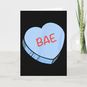 “Bae” Konversationshjärtan Alla hjärtans dag Kort