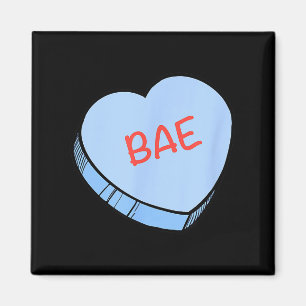 “Bae” Konversationshjärtan Alla hjärtans dag Magnet